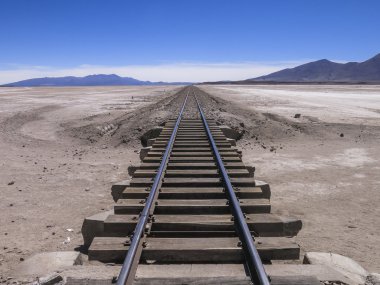 Bolivya'daki terk edilmiş tren
