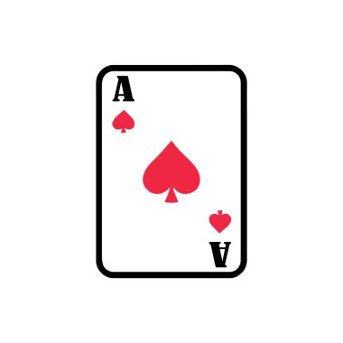 Basit tasarım, vektörler maça ası