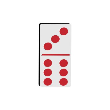 üç ve altı domino kartı simgesi