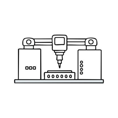 Otomatik üretim hattı, modern imalat ve endüstriyel teknoloji kavramının asgari çizgisi..