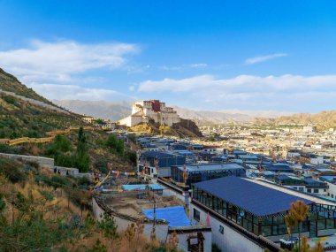 Shangri-Zi Dzong Kalesi Shigatse Çin