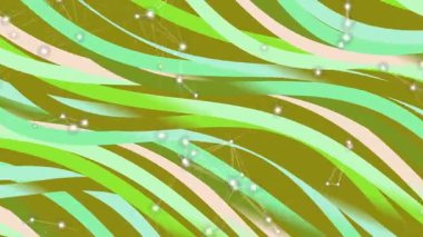 Koyu dalgalı çizgiler hareket arkaplanı. dinamik soyut dalga döngüsü çizgisi. Metaverse Soyut dalga soyut çizgileri akış 4K arkaplan döngüsü