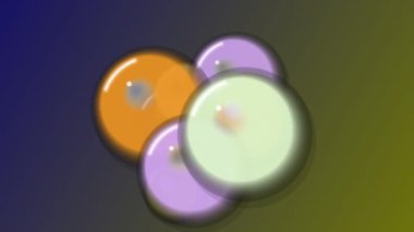 Renkli dairelere sahip soyut arkaplan