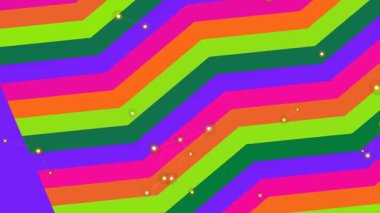 animasyon soyut arkaplan retro renk ve eski tarz sanat üzerine twirl