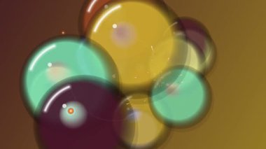 Animasyon parıldayan mor, mor, mavi, beyaz bokeh döngülü soyut arkaplan, alfa