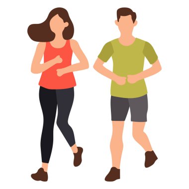 Birlikte Koşan Çiftler Çizimlerinden Hoşlanıyor