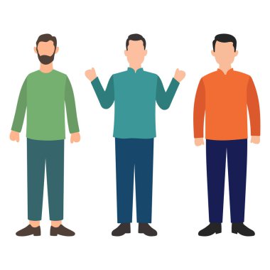 Üç Adam Yan yana Duruyor