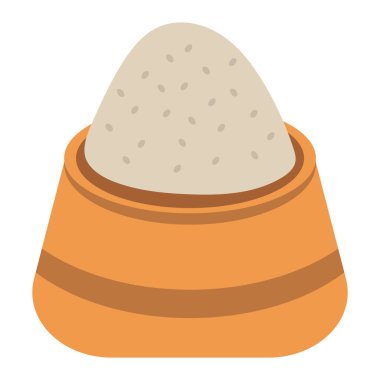 Bag of Grains Staple Food Ingredient Illustration