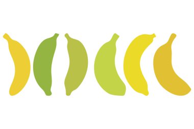 Renkli Muz Meyvesi Görüntü Seti