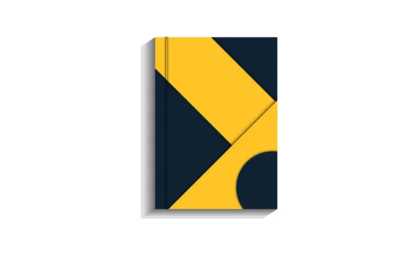 Conception abstraite de matériaux de forme moderne Pour livre, brochure, dépliant, affiche, livret, dépliant, couverture de cd — Image vectorielle