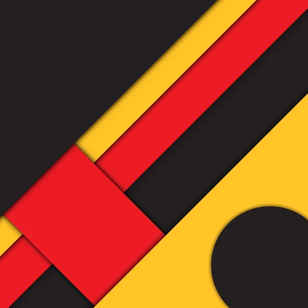 Vermelho e amarelo moderno material design vetor fundo — Vetor de Stock