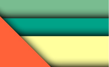 Turuncu, yeşil ve sarı soyut modern şekli yatay vektör afiş bir malzeme tasarımı stil. malzeme Eps10 vektör çizim