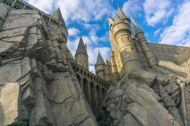Osaka, Japonya - 1 Aralık 2015: Büyücü dünya Harry Potter Universal Studios Japonya