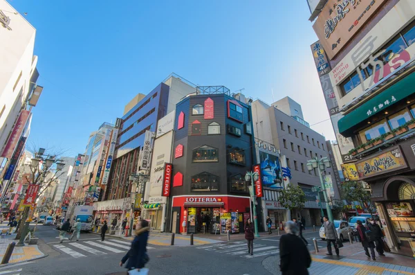 Tokyo, Japon - 25 janvier 2016 : district de Shijuku le matin — Photo