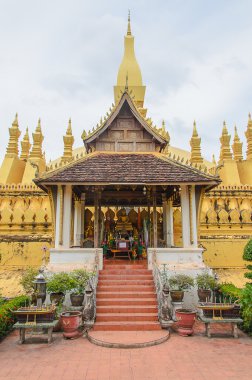 Wat Phra o Luang Vientiane. Budist tapınağı. Asya'nın ünlü turizm.