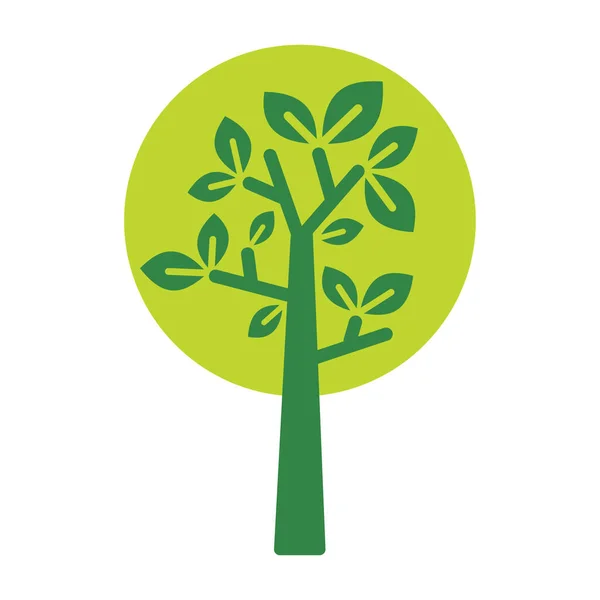 Icona Albero Verde Adatto Ecologia Logotipo Aziendale Illustrazione Vettoriale Vettoriale Stock