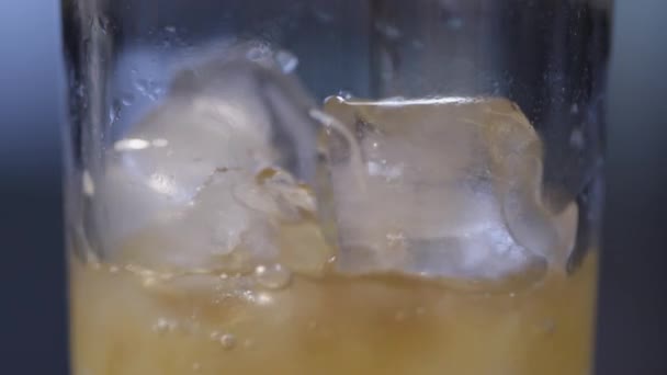 Der Prozess der Herstellung eines Cocktails — Stockvideo