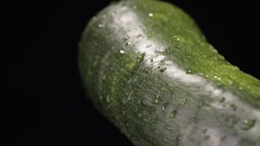 Siyah arka plan üzerine kabak Close-Up