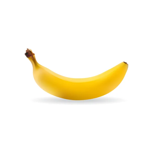 Vektor banán elszigetelt fehér background — Stock Vector