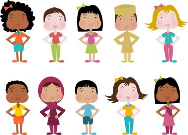 Çocuklar dünya çeşitliliğin