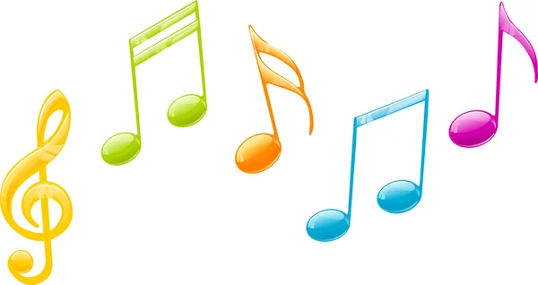 renkli müzik notlar