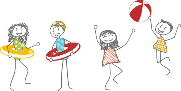 Sahildeki çocuklar.