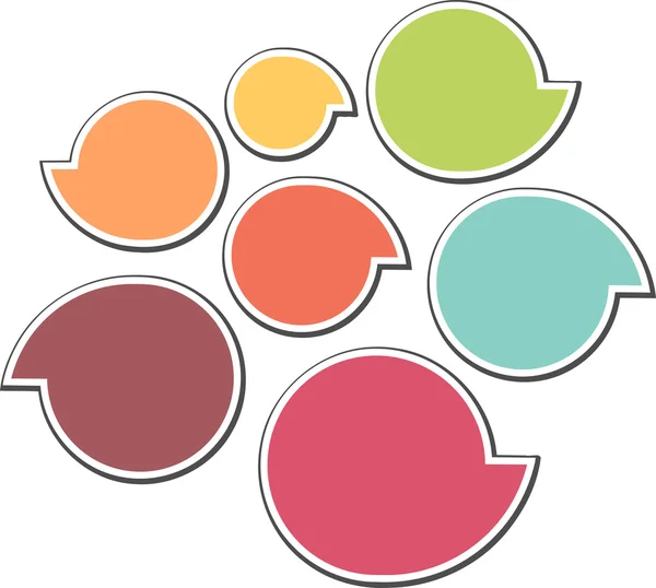 Ícone colorido da bolha de diálogo — Vetor de Stock