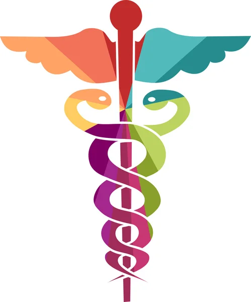 Um ícone de médico muito colorido para crianças ou para dar esperança aos pacientes — Vetor de Stock
