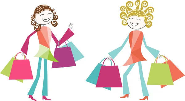 Shopping et soldes — Image vectorielle