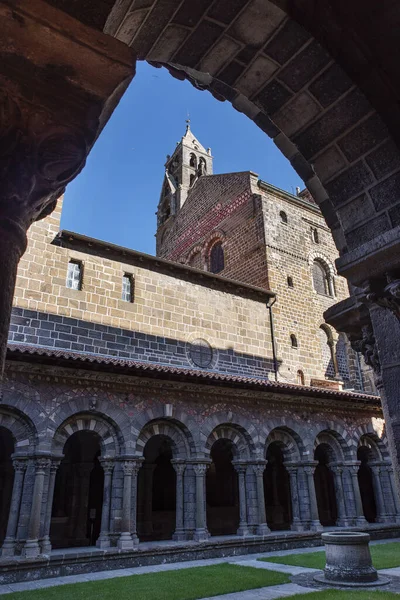 Katedrála Města Puy Velay Francii — Stock fotografie