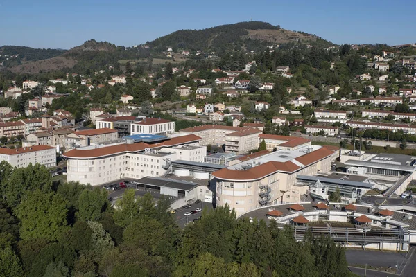 Visa Staden Och Det Offentliga Sjukhuset Puy Velay Frankrike Europa — Stockfoto