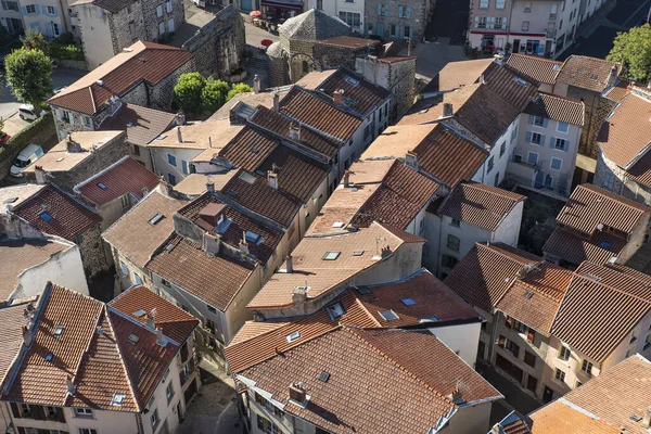 Kilátás Puy Velay Város Tetejére Franciaországban Európában — Stock Fotó