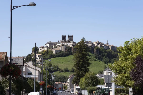 Arquitectura Típica Ciudad Saint Flour Auvernia Región Del Cantal Francia —  Fotos de Stock