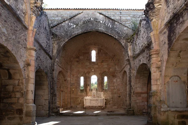 Zřícenina Starého Kostela Oradour Sur Glane Francii Pozůstatek Bývalého Válečného — Stock fotografie