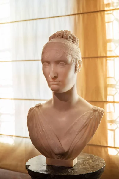 Starożytna Rzeźba Kobiety Zamku Blois Francji — Zdjęcie stockowe