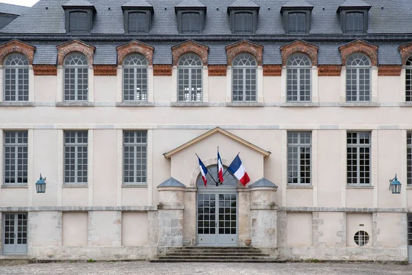 French Flag Entrance Town Hall France — Zdjęcie stockowe