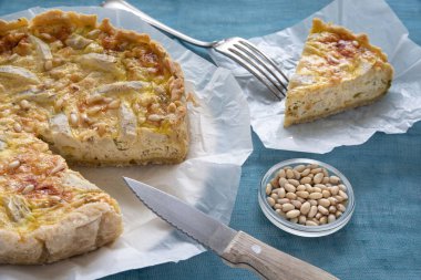 Ev yapımı kiş Lorraine 'in yakın çekimi