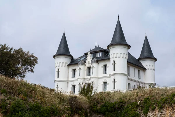 Castillo Blanco Estilo Gótico Construido 1868 Pornichet —  Fotos de Stock