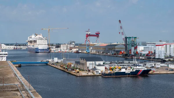 Port City Saint Nazaire Brittany France — Stock Photo, Image