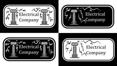 Logo for the electrical companies clipart