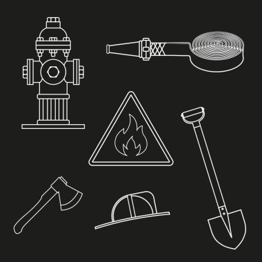 İtfaiye üzerinde ayarlayın. Nesneler üzerinde beyaz bir arka plan