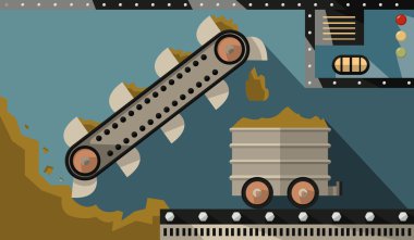 kova konveyör kazma mineraller