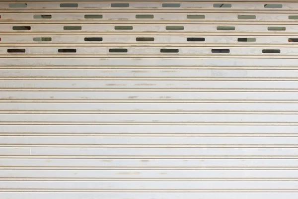 Régi csúszó ajtó: fém lap dia ajtó textúra — Stock Fotó