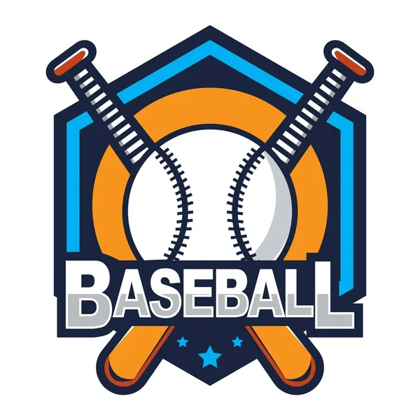 Logo Béisbol American Logo Sport — Archivo Imágenes Vectoriales