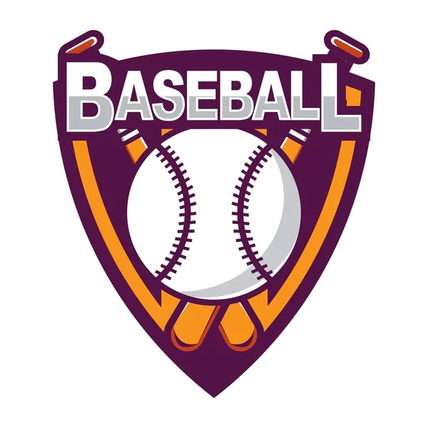 野球ロゴ アメリカのロゴスポーツ — ストックベクタ