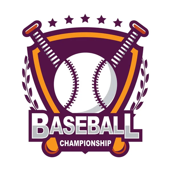 Logo Béisbol American Logo Sport — Archivo Imágenes Vectoriales