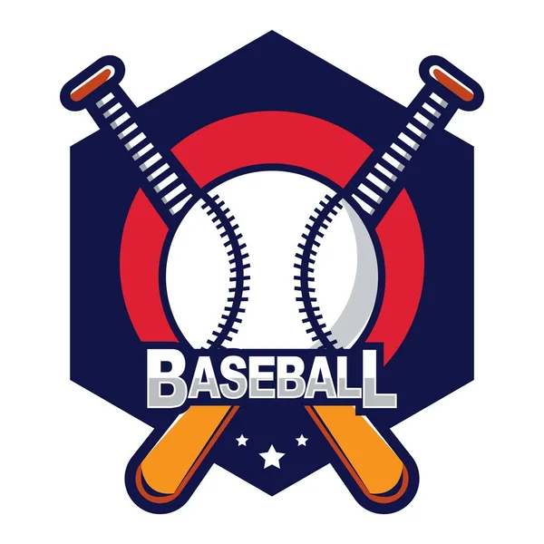 Logo Béisbol American Logo Sport — Archivo Imágenes Vectoriales