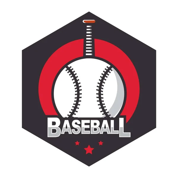 Logo Béisbol American Logo Sport — Archivo Imágenes Vectoriales