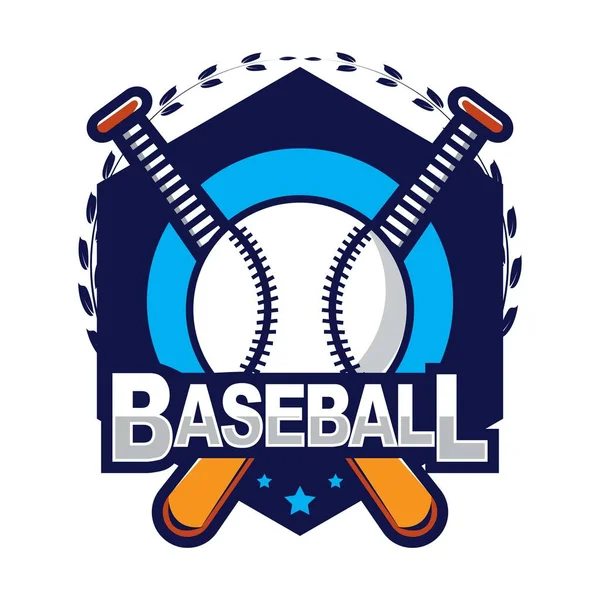 Logo Béisbol American Logo Sport — Archivo Imágenes Vectoriales