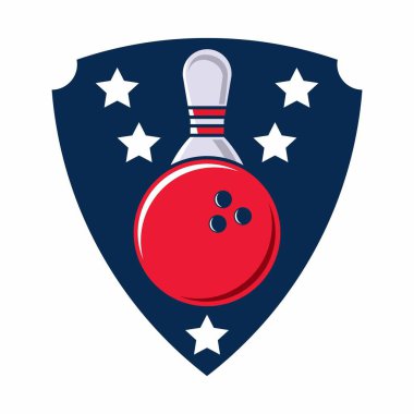 Bowling logosu tasarım şablonu